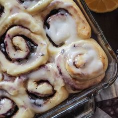 Make-Ahead Alaska Blueberry, Lemon, and Thyme Cinnamon Rolls