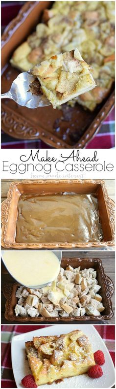 Make Ahead Egg Nog Casserole