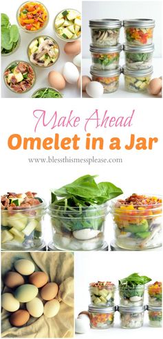 Make Ahead Omelet in a Jar