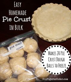 Making Homemade Pie Crust in Bulk