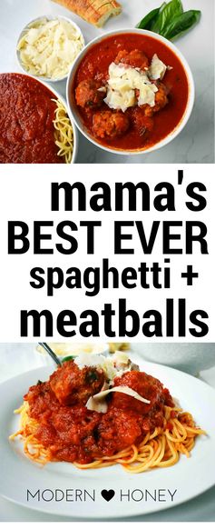 Mama's Best Ever Spaghetti and Meatballs