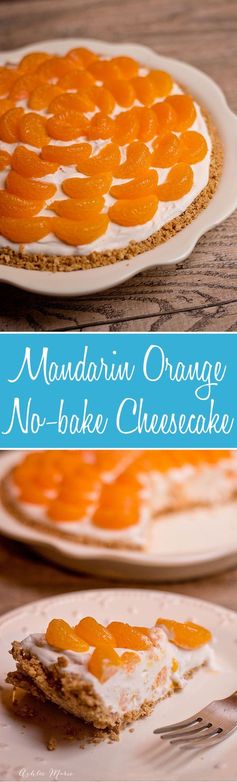 Mandarin Orange No Bake Cheesecake