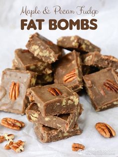 Maple & Pecan Fudge Fat Bombs