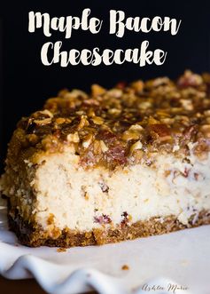 Maple bacon cheesecake