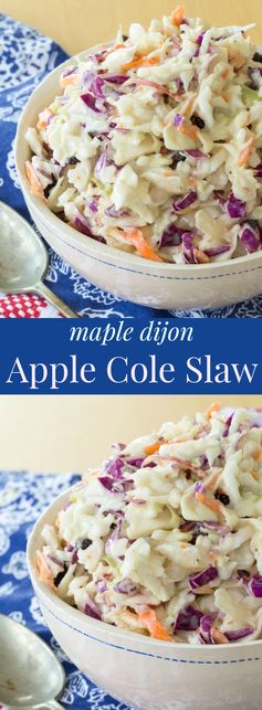 Maple Dijon Apple Cole Slaw