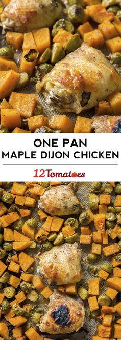 Maple Dijon Roasted Chicken And Veggies