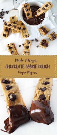 Maple Ginger Chocolate Chip Cookie Dippers
