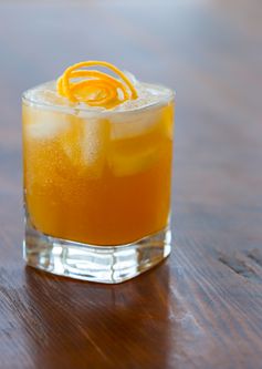 Maple meyer lemon whiskey sour