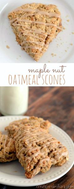 Maple Nut Oatmeal Scones