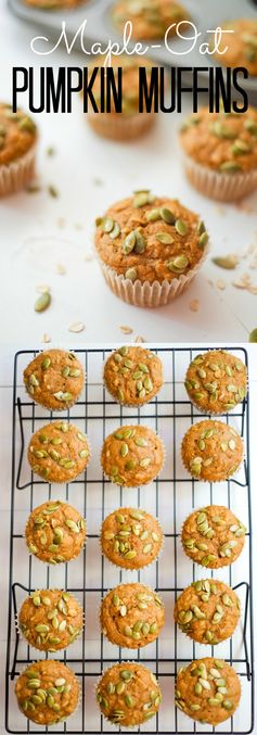 Maple-Oat Pumpkin Muffins