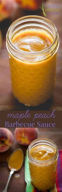 Maple peach barbecue sauce