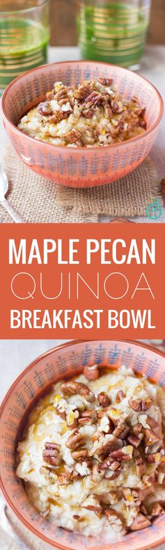 Maple Pecan Quinoa Breakfast Bowl