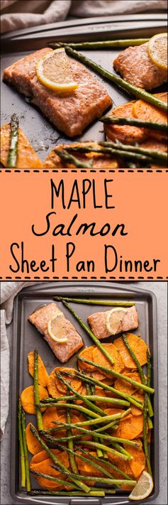 Maple Salmon Sheet Pan Dinner