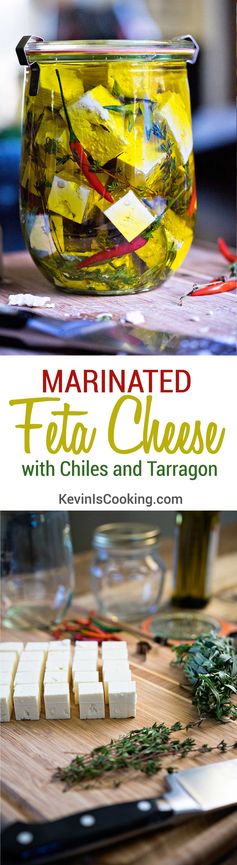 Marinated Feta Cheese with Chiles and Herbs