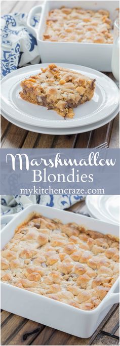 Marshmallow Blondies