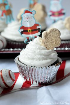 Marshmallow Christmas Cupcakes