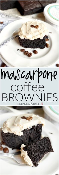 Mascarpone coffee brownies