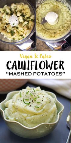 Mashed Cauliflower (Vegan, Paleo