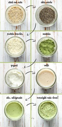 Matcha Overnight Oats [with Protein]