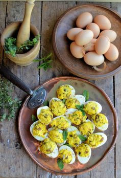 Medieval Stuffed Eggs