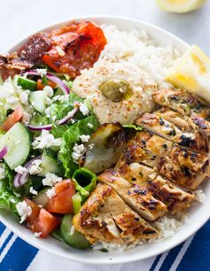 Mediterranean Chicken rice bowls