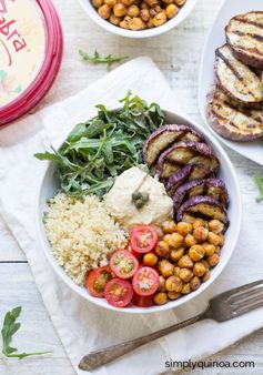 Mediterranean Quinoa Hummus Bowls