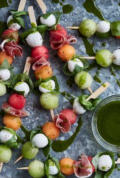 Melon Caprese Skewers