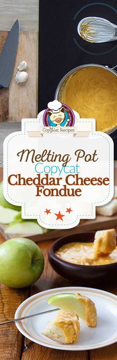 Melting Pot Cheddar Cheese Fondue