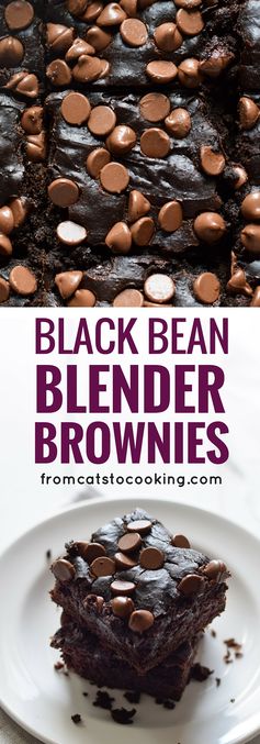 Mexican Black Bean Blender Brownies