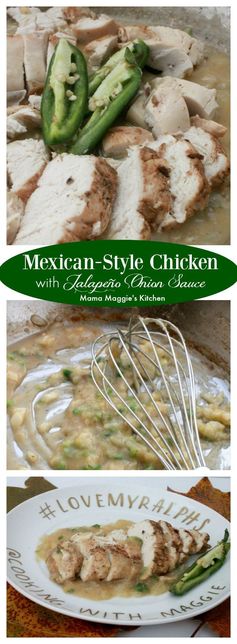 Mexican-Style Chicken with Jalapeño Onion Sauce
