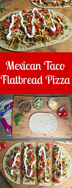 Mexican Taco Flatbread Pizza