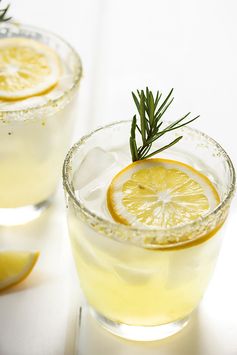 Meyer Lemon Margarita with Rosemary Infused Simple Syrup