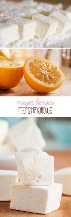 Meyer lemon marshmallows