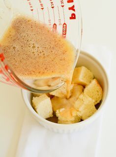 Microwave Bread Pudding in a Mug