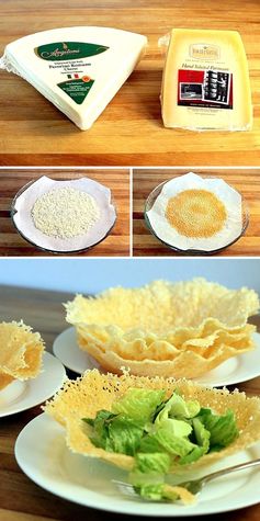 Microwave Parmesan or Romano Cheese Bowls