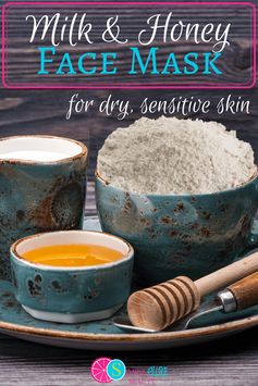 Milk and Honey Homemade Face Mask for Dry, Sensitive Skin