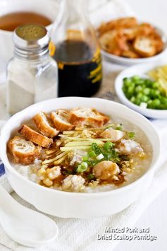 Minced Pork and Dried Scallop Porridge (Congee