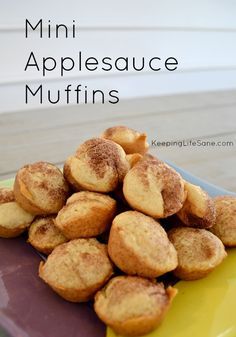 Mini Applesauce Muffins