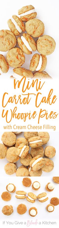 Mini Carrot Cake Whoopie Pies