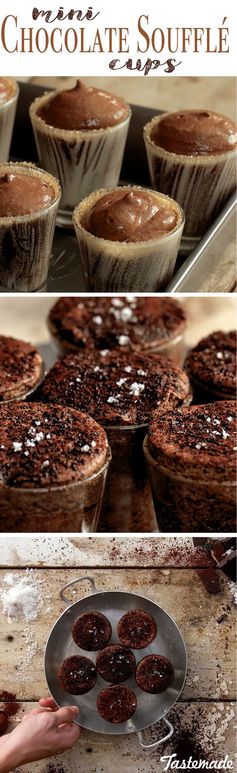 Mini Chocolate Soufflé Cups