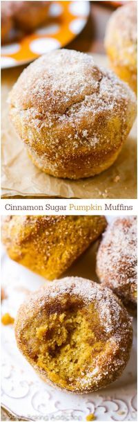 Mini Cinnamon Sugar Pumpkin Muffins