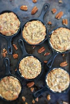 Mini Gluten Free Pecan Pie Tarts (Low FODMAP, Vegan