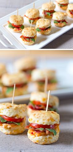 Mini Pimento BLT Cheddar Biscuits