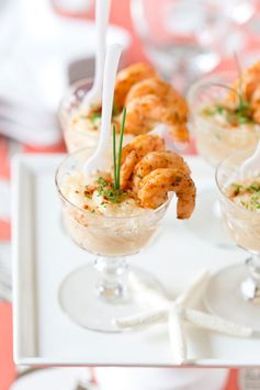 Mini Shrimp + Grits Appetizer