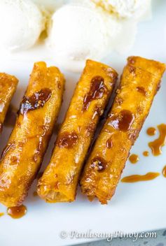 Mini Turon Recipe (Banana Lumpia with Caramel