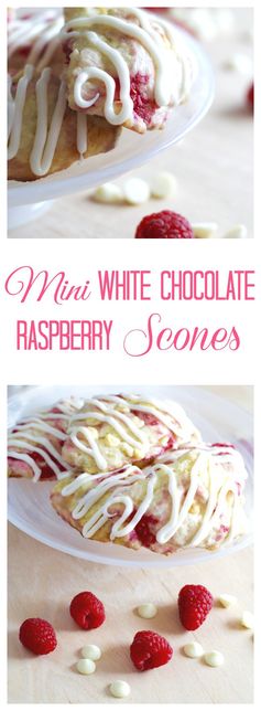 Mini White Chocolate Raspberry Scones