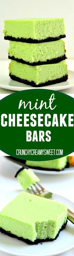 Mint Cheesecake Bars