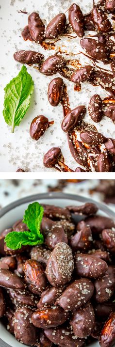 Mint Chocolate Covered Almonds