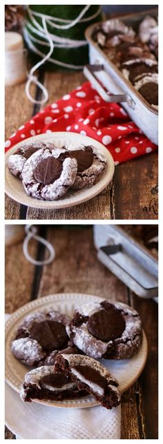 Mint Middle Fudge Crinkles