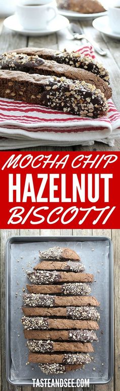 Mocha Chip Hazelnut Biscotti